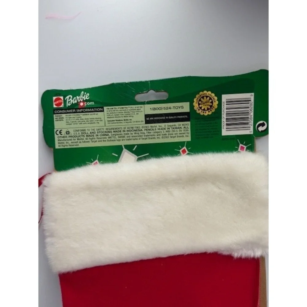 Barbie Holiday Stocking‎ Gift Set 2003 Target Special Edition Doll w/Accessories